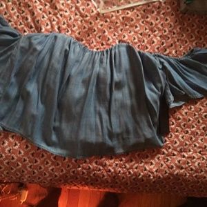 Guess denim crop top